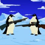 penguins with guns