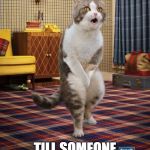 Gotta Go Cat | IT'S ALL SHITS AND GIGGLES TILL SOMEONE GIGGLES AND SHITS | image tagged in memes,gotta go cat | made w/ Imgflip meme maker