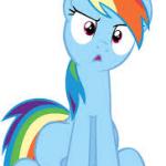 Confused Rainbow Dash