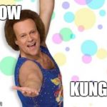 paleo from the matrix | I KNOW KUNG FU | image tagged in richard simmons | made w/ Imgflip meme maker