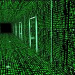 Matrix hallway code meme