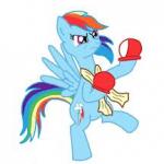 Boxing Rainbow Dash