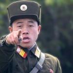 Northkoreans pointing