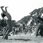 Hippies dancing