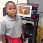 black kid microwave