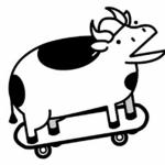Skateboards Cow meme