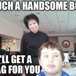 Creep-Eye Chris | SUCH A HANDSOME BOY I'LL GET A BAG FOR YOU | image tagged in creep-eye chris | made w/ Imgflip meme maker