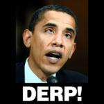 Obama derp face meme