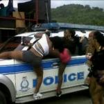 Twerking on Cop Car