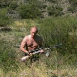 putin with rifle