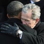 BushHugsObama meme