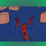 Spiderman boxes meme