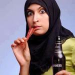 Surprised Muslim Lady