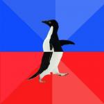 Socially awkward to socially awesome penguin