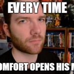 Stuckmann Stare | EVERY TIME RAY COMFORT OPENS HIS MOUTH | image tagged in stuckmann stare,religion | made w/ Imgflip meme maker