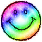 Rainbow smile face