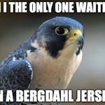Blue Falcon | AM I THE ONLY ONE WAITING ON A BERGDAHL JERSEY | image tagged in blue falcon | made w/ Imgflip meme maker
