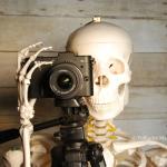 skeleton with camera  meme