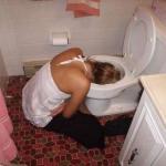 Drunk Girl Toilet