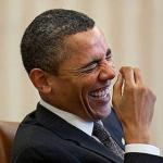 Obama Laughing meme