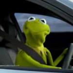 Kermit Driving meme