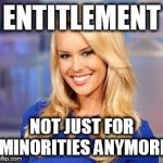 Britt McHenry | ENTITLEMENT NOT JUST FOR MINORITIES ANYMORE | image tagged in britt mchenry,espn,sports,reporter,baseball,smile | made w/ Imgflip meme maker