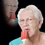 Old Lady Licking Popsicle meme