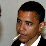 Obama smoking 