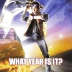 Back To The Future | HEY SIRI WHAT YEAR IS IT? | image tagged in back to the future | made w/ Imgflip meme maker