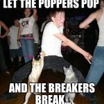 Cats Dancing | LET THE POPPERS POP AND THE BREAKERS BREAK... | image tagged in cats dancing | made w/ Imgflip meme maker