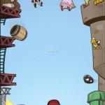 Mario, DK, and Bowser meme