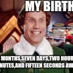 Teenage girls be like | MY BIRTHDAY IS THREE MONTHS,SEVEN DAYS,TWO HOURS,ELEVEN MINUTES,AND FIFTEEN SECONDS AWAY! | image tagged in will ferrell | made w/ Imgflip meme maker