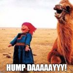Hump day | HUMP DAAAAAYYY! | image tagged in hump day | made w/ Imgflip meme maker