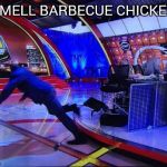 Shaq | I SMELL BARBECUE CHICKEN!! | image tagged in shaq | made w/ Imgflip meme maker