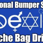 coexist | International Bumper Sticker Of Douche Bag Drivers | image tagged in coexist | made w/ Imgflip meme maker