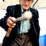 Old Man With Cane