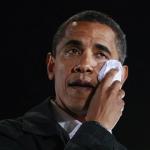 Crying Obama