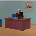 Picard at Desk