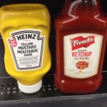 French's ketchup Heinz mustard