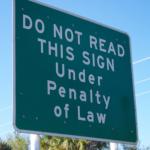 reading is against the law 
