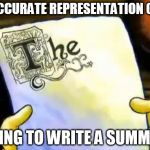 spongebob essay Meme Generator - Imgflip