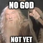 gandolf | NO GOD NOT YET | image tagged in gandolf | made w/ Imgflip meme maker