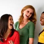 girls laughing 