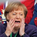 Merkel crying