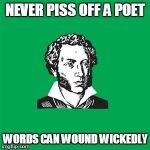 FAIR WARNING | NEVER PISS OFF A POET WORDS CAN WOUND WICKEDLY | image tagged in typical poet man,poetry,philosophy | made w/ Imgflip meme maker