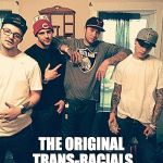 Wigga lyfe | WIGGAS THE ORIGINAL TRANS-RACIALS | image tagged in wigga lyfe | made w/ Imgflip meme maker