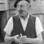 French Old Man Smoking