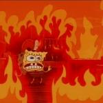 Burning Spongebob meme