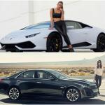 2015 Lamborghini Huracan and 2016 Cadillac CTS-V girls