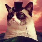 Grumpy Cat Top Hat meme